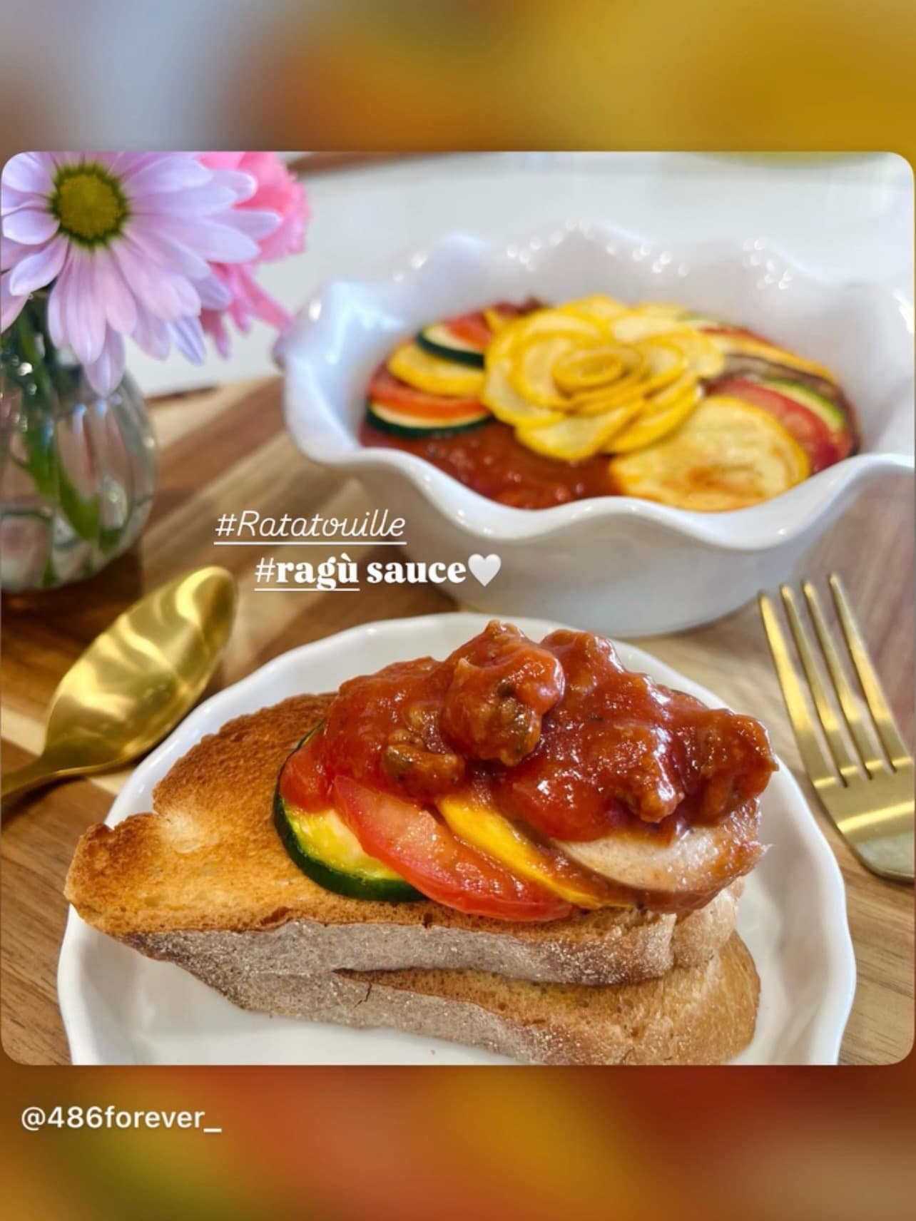 Beef Ratatouille w/ 4 pcs of Baguette