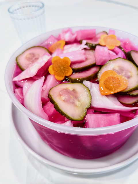 Pink Pickle Bowl - 64oz